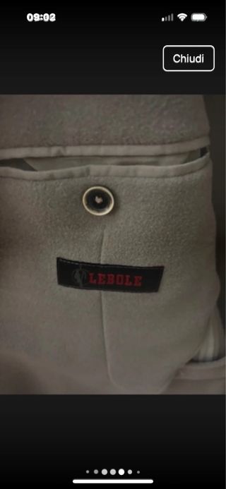 Cappotto corto uomo beige