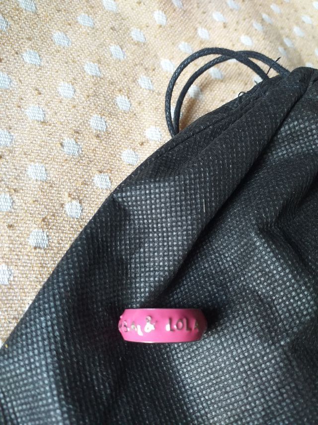 Anillo Bimba y Lola Rosa y Plateado.