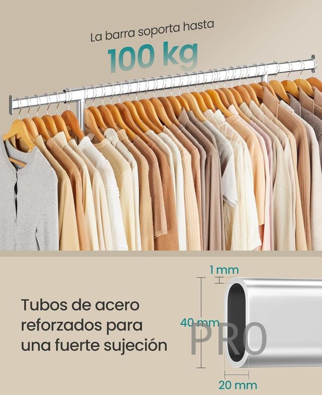 Asino portabiti allungabile con ruote - Songmics