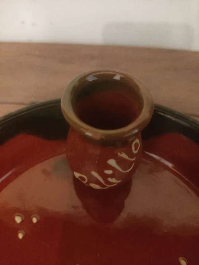 Piatto per olive in ceramica con porta stuzzicadenti