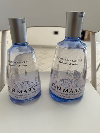 Lotto 2 bottiglie vuote Gin Mare 1L + 700ml