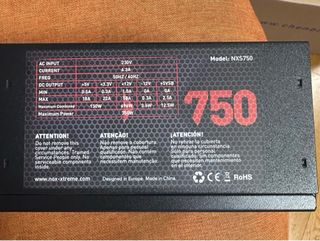 Fuente Alimentación NOX 750W Gaming. Varias unidad