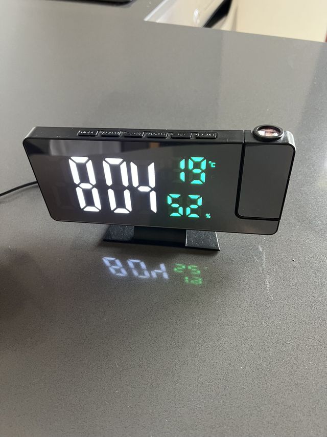 Reloj Despertador Digital LED Proyector de Techo