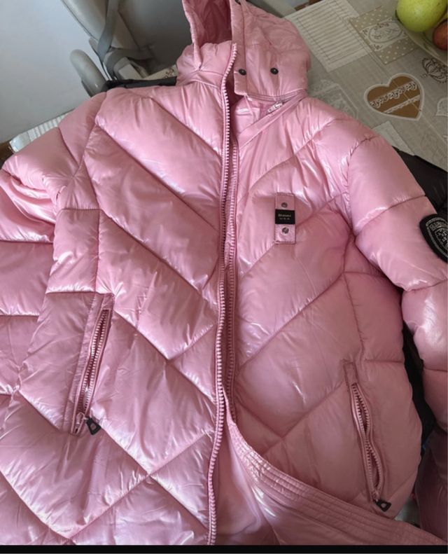 Giubbotto Blauer rosa lucido