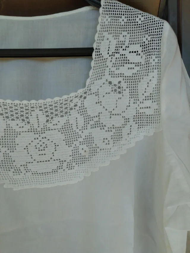 Camicia da notte uncinetto fatta a mano