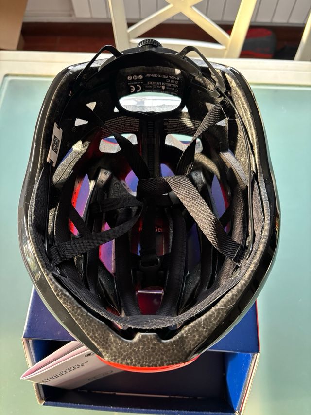 Casco Ciclismo ABUS Stormchaser Rojo/naranja nuevo