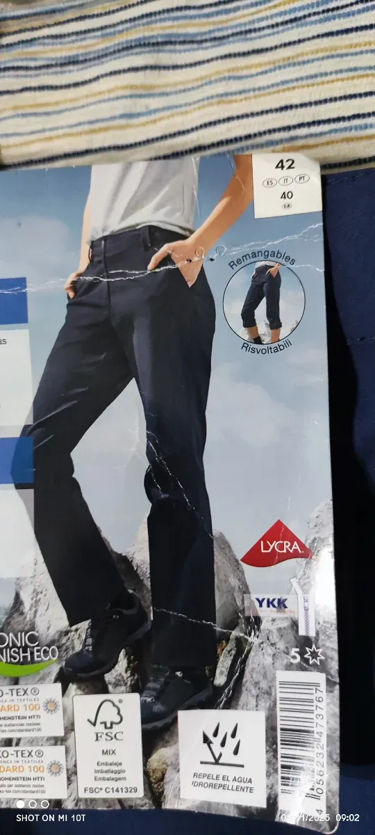 Pantalón Técnico Mujer Azul