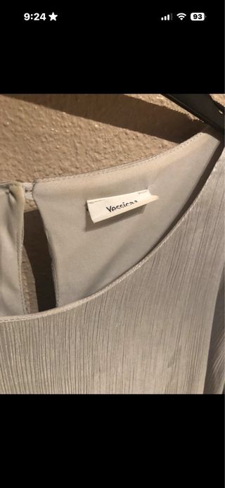 Blusa plateada talla grande XXXL