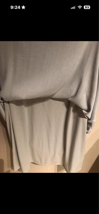 Blusa plateada talla grande XXXL