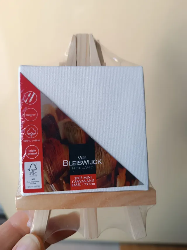 2 Mini Tele 7x7cm + Cavalletto