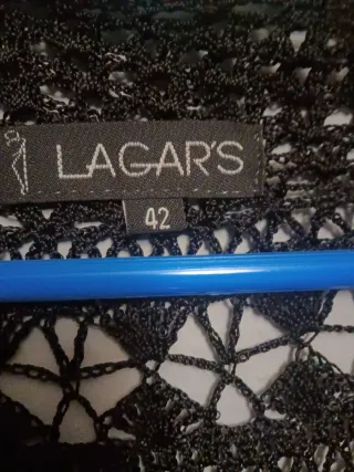 Chaqueta Crochet Negra Talla 42.