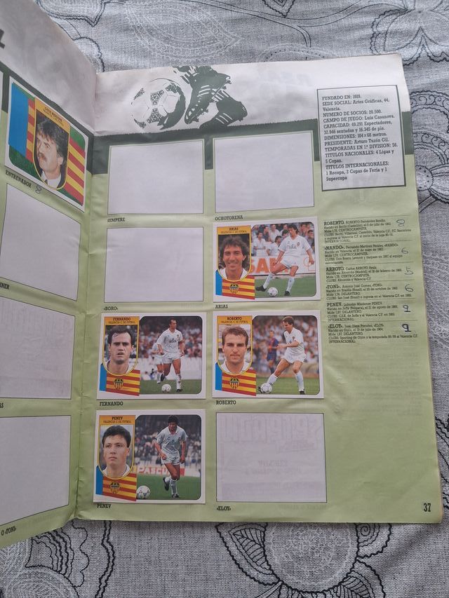 Album Liga 91-92 Football Primera División