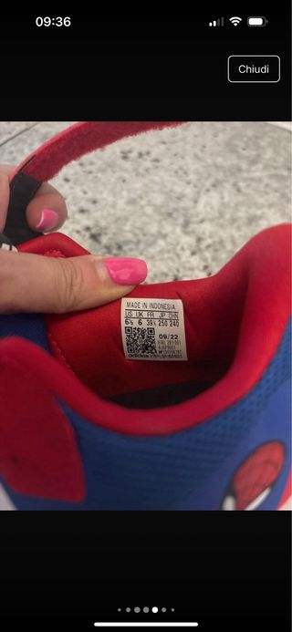 Scarpe Adidas Marvel Spider-Man Strappo 39.5