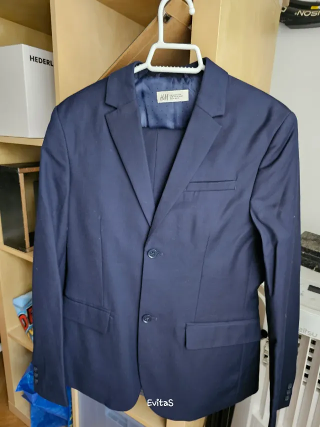 Traje azul H&M talla 13-14 años
