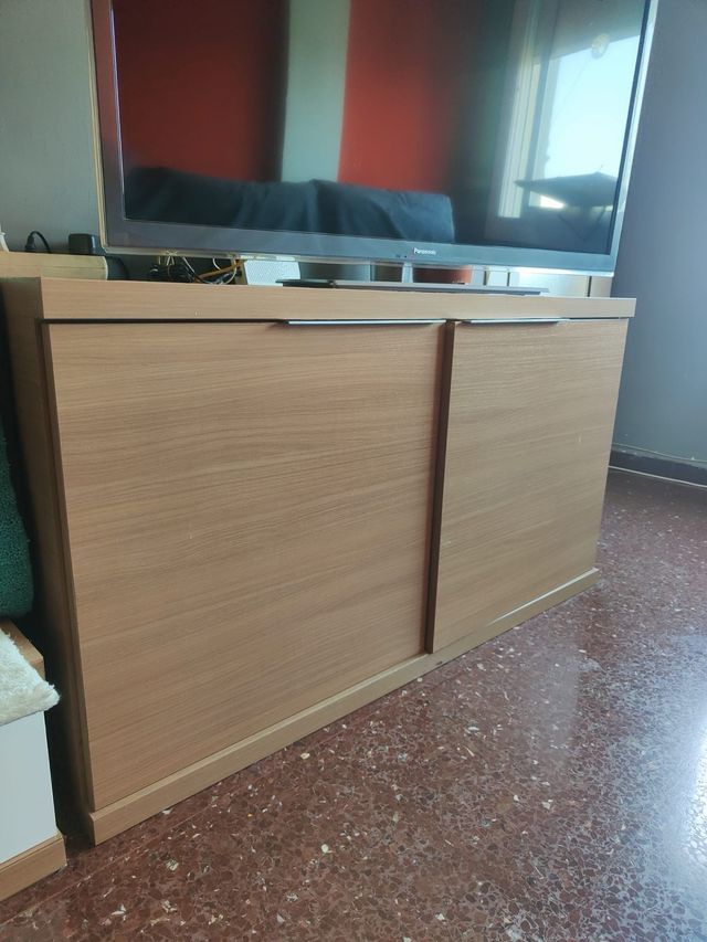 Mueble de salón madera 4 plazas