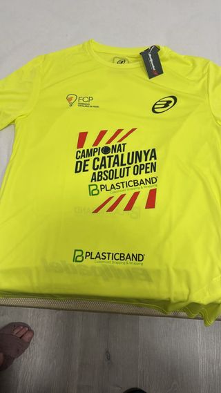 Camiseta Bullpadel Padel Amarilla Talla L