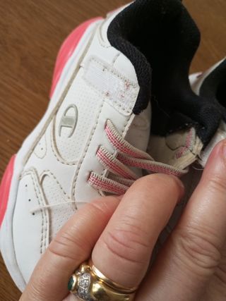 Scarpine bimba Champion bianche con luci