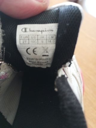 Scarpine bimba Champion bianche con luci