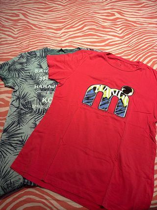 Lote 2 Camisetas Hombre Talla S Nuevas