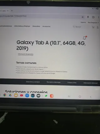 Tablet Samsung A6 gris en perfecto estado 