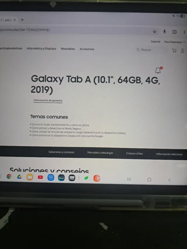 Tablet Samsung A6 gris en perfecto estado 