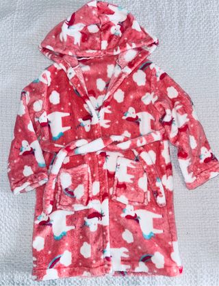 Albornoz infantil unicornios