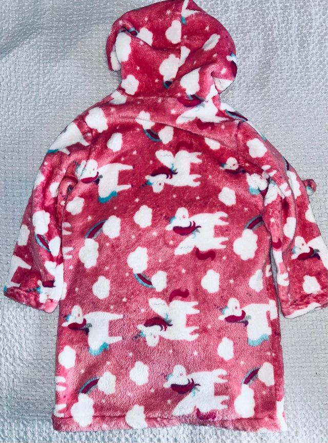 Albornoz infantil unicornios