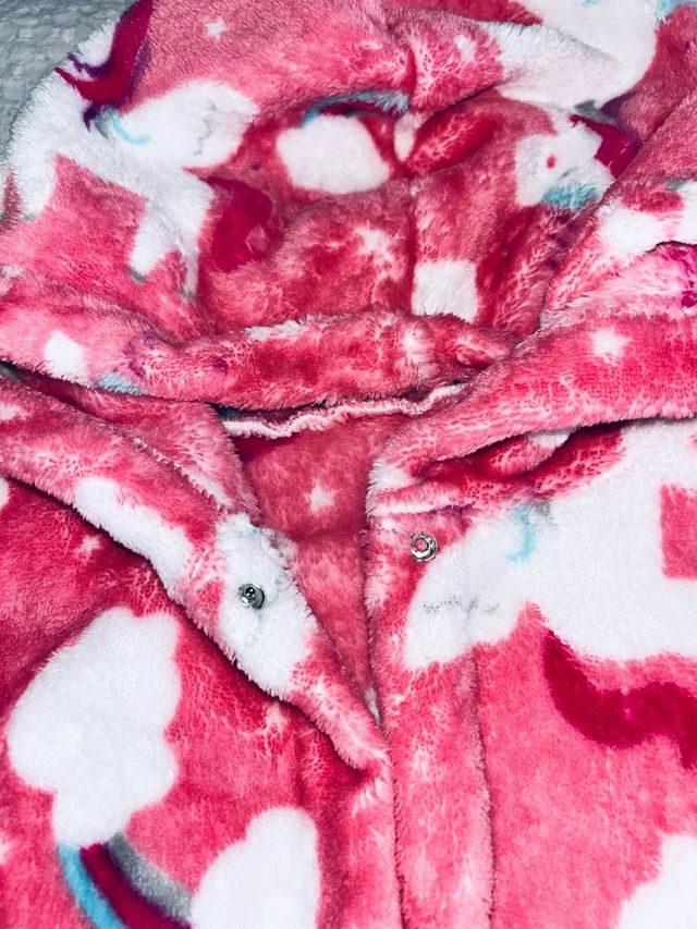 Albornoz infantil unicornios