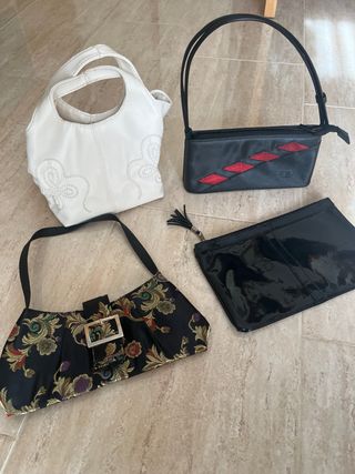 Lote de 4 bolsos