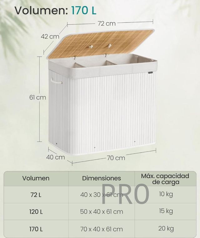 Cesto de la Ropa - SONGMICS