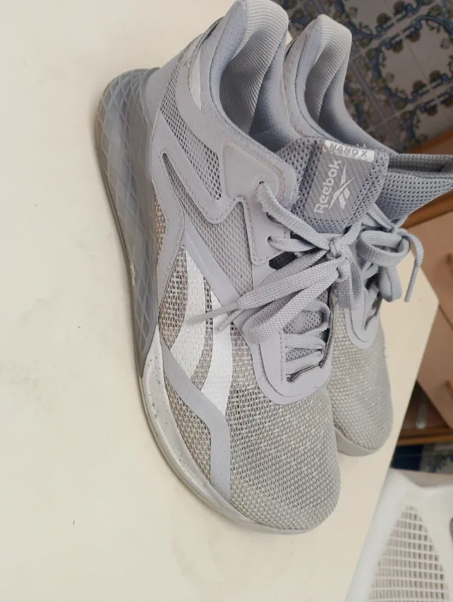 Sapatilhas Reebok Masculino Tamanho 41 Cinzento/Branco