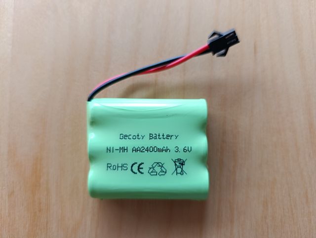 Batería NiMH 3.6V 2400mAh + Cargador de pared