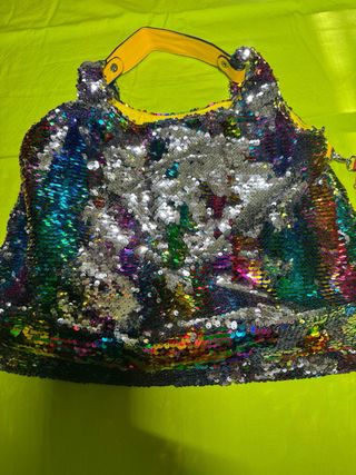 Borsa paillettes + accessori