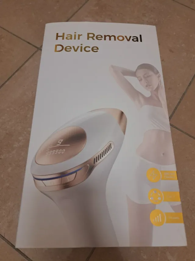 Epilatore Laser Bianco e Oro