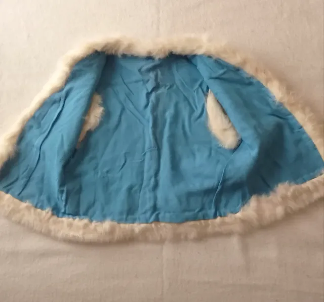 Chaleco infantil de pelo de conejo Talla 4