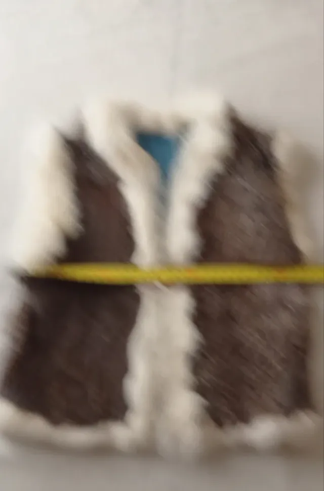 Chaleco infantil de pelo de conejo Talla 4