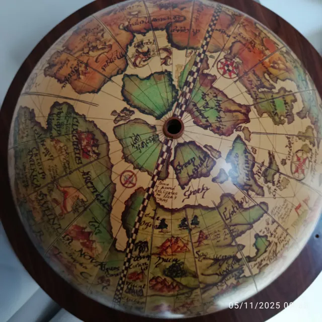 Mueble Bar Antiguo Globo Terráqueo