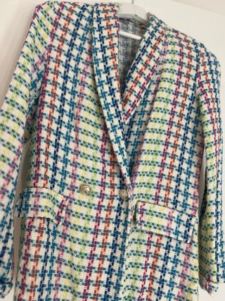 Americana cuadros multicolor