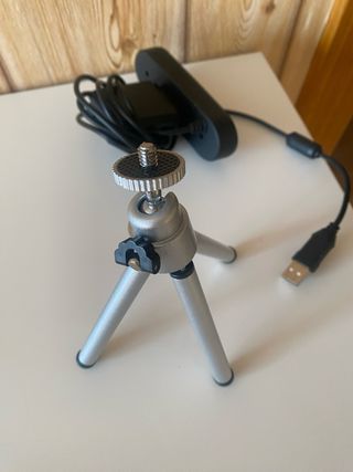 Webcam Trust Negra y Plateada