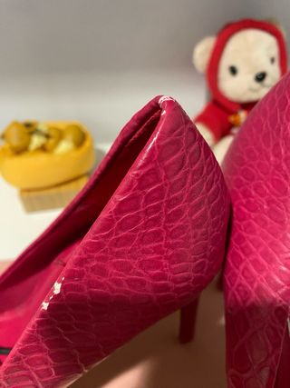 Tacones Zara Piel Rosa 37 nuevos con etiqueta