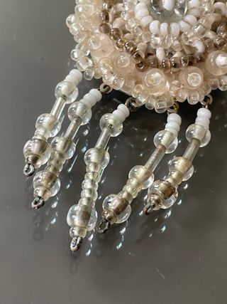 Spilla artigianale vintage perline