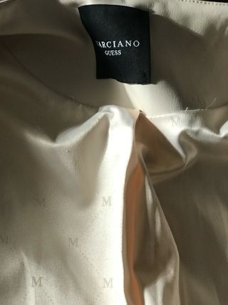 Cazadora Guess Marciano Blanca Piel Nueva