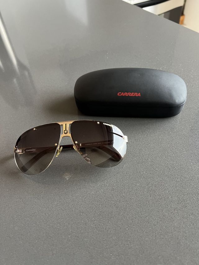 Gafas de sol Carrera Aviador Marrón y Dorado