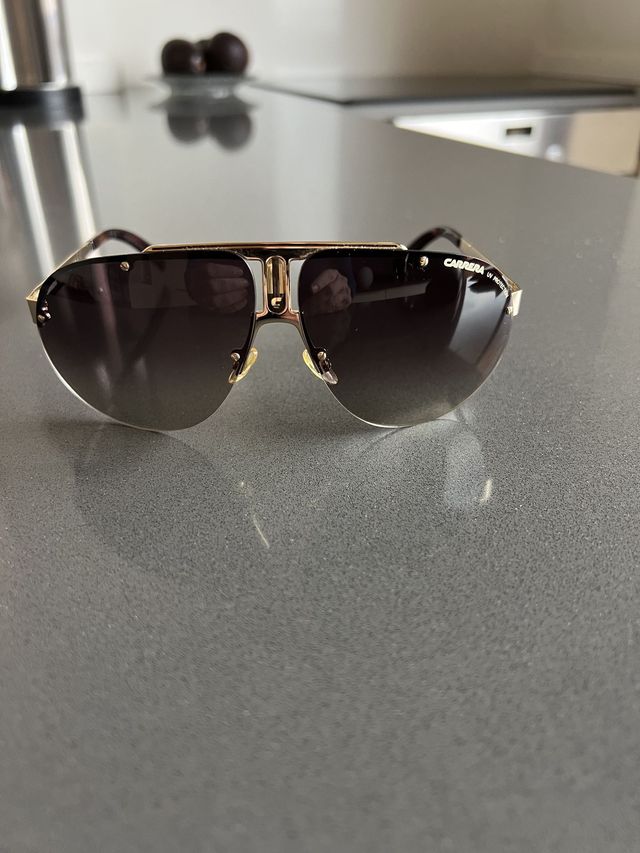 Gafas de sol Carrera Aviador Marrón y Dorado