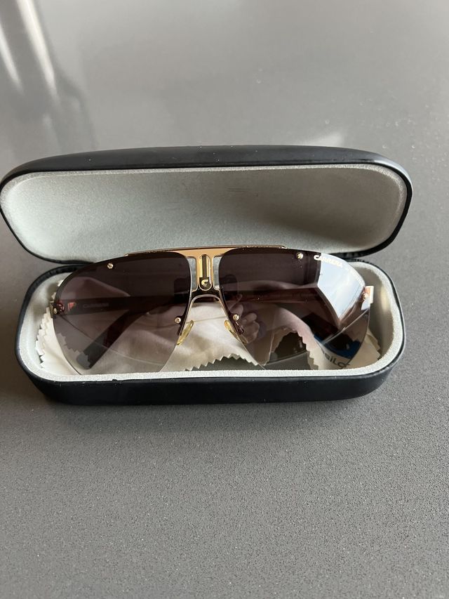 Gafas de sol Carrera Aviador Marrón y Dorado
