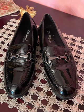 Mocassini in vera pelle neri