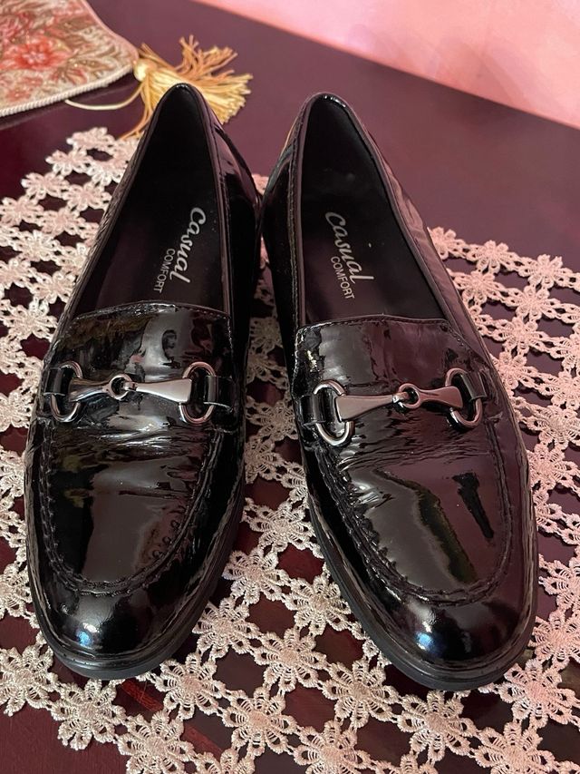 Mocassini in vera pelle neri