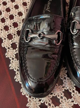 Mocassini in vera pelle neri