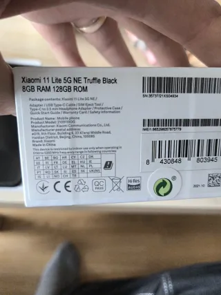 Xiaomi 11 Lite 5G NE