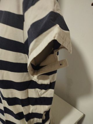 Polo Gant donna righe blu/bianco
